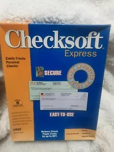 Checksoft 2002 Express PC CD create design print personal business checks! BOX - Picture 1 of 1