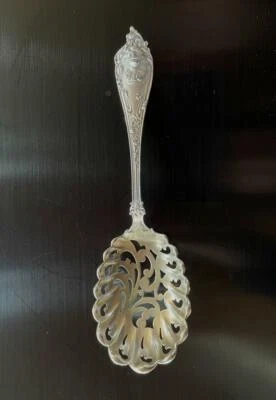 Mechanics WATSON Newell CHERUB Plata Esterlina Perforada Guisante Cuchara Berry Serving Foto 1 de 4