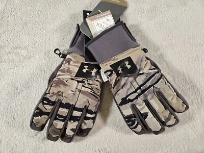 Under Armour Mens Mid Season Windstopper Hunt Gloves - Medium - [1318575-999] - Image 1 of 4