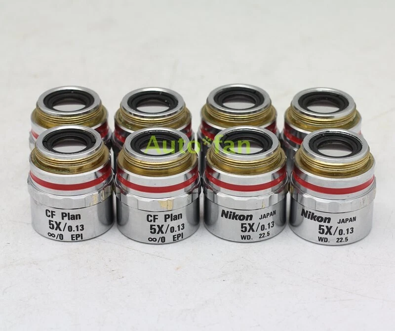 1PCS CF Plan 5X/0.13 BD microscope bright and dark field objective lens - Image 1 of 1