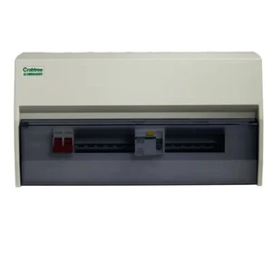 12 Way Crabtree Insulated Split Load Consumer Unit 100A Main Switch +6 RCD - Picture 1 of 10