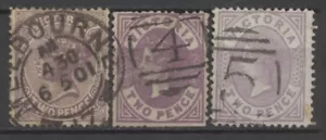 Nº: 125142 - VICTORIA - LOTE DE 3 SELLOS ANTIGUOS - ¡USADOS!! - Imagen 1 de 1