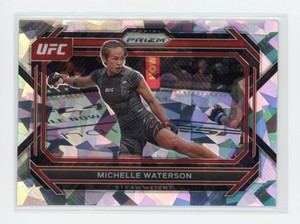 MICHELLE WATERSON 2023 Panini Prizm UFC #9 CRACKED ICE PRIZM