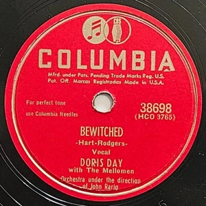 78 RPM 10": Columbia 38698 - Doris Day - Bewitched / Imagination - 1950 E/E+ - Picture 1 of 6