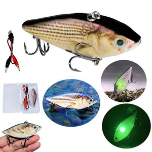 Fishing Lure Bait Vibration Electric Minow USB Charge Flashing LED 3.1inch - Bild 1 von 9