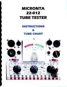 Manual + Charts Micronta 22-012 T-31 Tube Tester Radio Shack Realistic New Copy - Picture 1 of 1