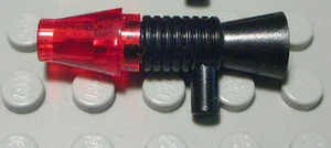Lego Figur Zubehör Waffe Blaster Schwarz Transparent Rot Star Wars (5200 CO) - Bild 1 von 1