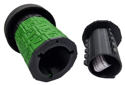 Escondite de geocaché Kryptex accesorio de señal de tráfico / contenedor placa de geocaching - Imagen 1 de 3