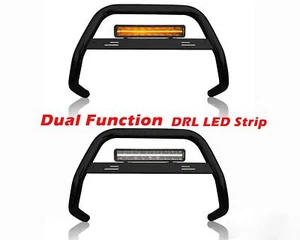 Black Bull Bar + 17" Night Blazer LEDBar passend für Ford Transit MK9 2021+ Van vorne - Bild 1 von 6