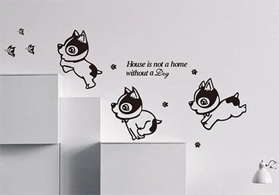 Dog Wall Art Quotes Vinyl Sticker, DIY Wall Art Decor/Wall Decal- HIGH QUALITY - Image 1 of 4