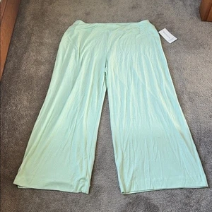 Athleta Wind Daunen Schlafhose weites Bein grün Größe 2X - Bild 1 von 5