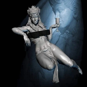 Kit Modelo Impresión 3D 1/18 Desnudos Hermosa Niña Mujer Reina Sin Pintar - Imagen 1 de 5