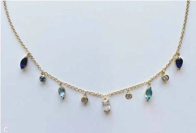 Collar Cenicienta Gema Tonal Étoile - 18" - 14K Vermeil - Precio de venta sugerido por el fabricante 110,00 USD Foto 1 de 4