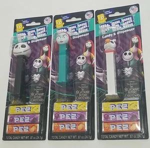 New 2025 Nightmare Before Christmas Pez - JAKE, SALLY & ZERO - Mint In Package - Picture 1 of 6