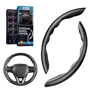 Carbon Fiber Steering Wheel Cover - Anti-Slip, Steering Wheel Cover for Men/W... - Picture 1 of 7