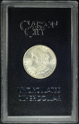 1885-CC GSA  MORGAN DOLLAR  ~  Box & COA  ~  CARSON CITY  ~  #1 - Image 1 of 4