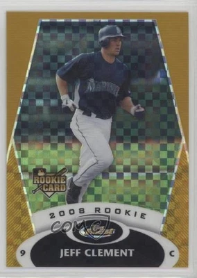 2008 Topps Finest Gold X-Fractor /25 Jeff Clement #134 - Image 1 of 2