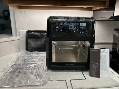 CHEFMAN ExacTemp 12Qt Air Fryer w/ Rotisserie & Knob Mod – Works Great - Image 1 of 4