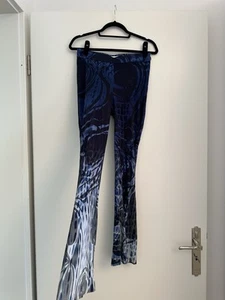 Emilio Pucci Schlaghose Mit Batikmuster In Blau Gr. XS - Bild 1 von 5