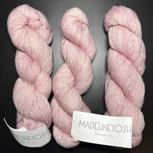 VINTAGE MADELINETOSH GARN 3 Knäuel Tosh Merino Light 420 Yards "Rose" - NOS - Bild 1 von 8