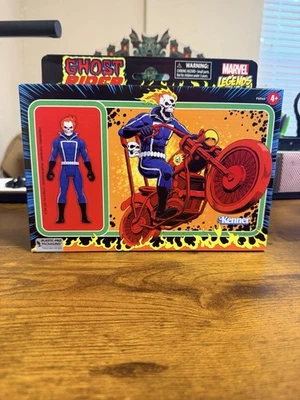 Hasbro Marvel Legends ретро масштаб 3,75 мотоцикл Ghost Rider запечатанный - Изображение 1 из 2