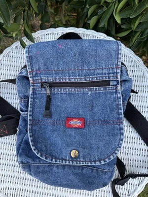 Mini Mochila Denim Dickies De Colección Y2K Trashed Distressed Destroyed Años 90 Delias Foto 1 de 4