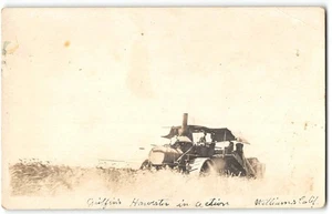 RPPC Griffin's Harvester WILLIAMS, CA Farming Equipment Colusa Co 1910s Tractor - Picture 1 of 2
