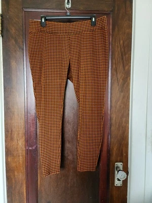 Lands’ End Starfish Leggings L | Houndstooth Print | Cozycore • Dark Academia - Image 1 of 4