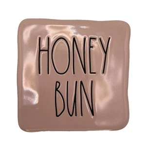 Soft Pink Rae Dunn Ceramic "Honey Bun" Coaster Trivit 1 Piece Pre-owned - Picture 1 of 4