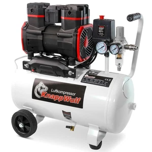 KnappWulf Flüsterkompressor KW6024 Kompressor Luftkompressor leise 10 Bar 24L - Bild 1 von 4