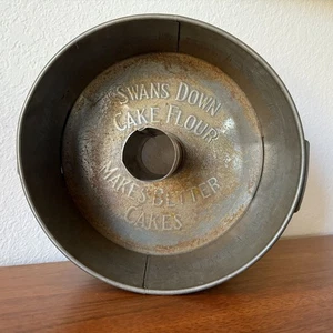 De colección Swans Down Cake Pan E Katzinger Co Chicago Harina Angel Comida Publicidad - Imagen 1 de 7