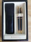 Parker Insignia Ballpoint Pen And Mechanical Pencil Set With Case Good Condition