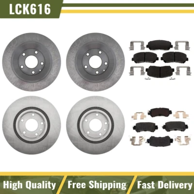 Kit de rotores de freno y pastillas de cerámica delanteros traseros para Mazda CX-5 2013 2014 2015 Foto 1 de 4