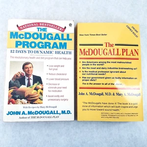 John A. McDougall Lot of 2 Softcovers The McDougall Program & The McDougall Plan - Foto 1 di 17
