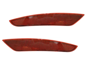 Reflektor Set für VW Golf 6 Cherry Kirsch Rot Rückstrahler Stoßstange TYC - Bild 1 von 5