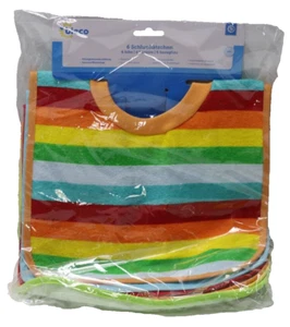 Bieco Schlupf-Lätzchen 6er Pack Frottee mit Folienrückseite - Rainbow - Bild 1 von 1