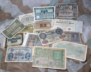 German Weimar Republic Banknotes x 15