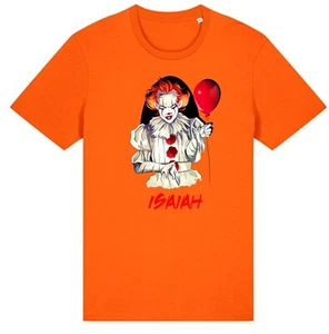 Halloween Horror Killer Charakter T-Shirt, gruseliges Blut, bespritztes Kostüm Geschenk Top - Bild 1 von 6