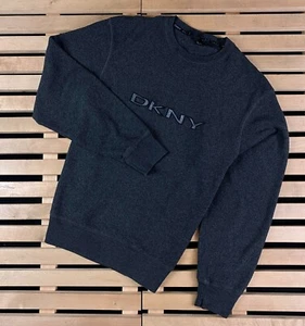 Mens Fleece Sweatshirt Vintage DKNY Size M - Picture 1 of 6