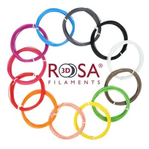 Filament PLA ROSA 3D 1,75mm 12er Set Grundfarben je 30g (10m) - Bild 1 von 1
