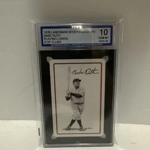 Landsman Sports Deck Babe Ruth 1978 6 de palos CCG 10 - Imagen 1 de 3