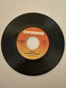 PAUL McCARTNEY & WINGS "GOODNIGHT TONIGHT" 45 RPM Daytime Nightime Suffering - Picture 1 of 2