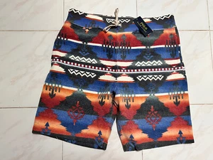 Polo Ralph Lauren Men’s Aztec Indian Southwestern Fleece Shorts Size Large New - Picture 1 of 2