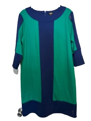 Twiggy London Blue Green Knit Dress Size Large  - Image 1 of 3
