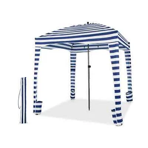1.8X1.8M Foldable Beach Cabana Tent Canopy Portable Detachable Sun Shelter Patio - Picture 1 of 8
