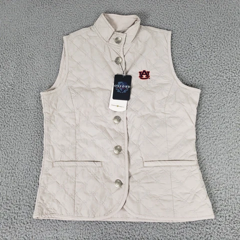 Auburn Tigers Jacket Vest Womens Extra Small New Oxford America Golf Logo XS Cover
