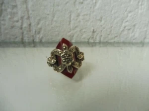 Bella, vecchio Anello, 925 Argento Con Lucidato Pietre - Bild 1 von 4