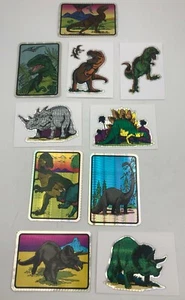 Dinosaur Sticker Hologram Sticker Full Color 10 Sticker Set - Picture 1 of 4