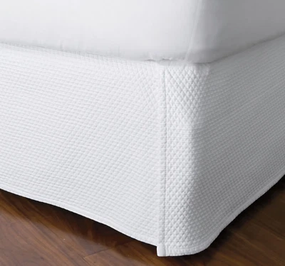 Company Store MADELYN Diamante Matelasse Falda COMPLETA Blanca 14" Gota Portugal Foto 1 de 4