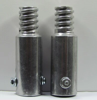 Puntas roscadas de metal de 2 piezas para postes de madera de 3/4" (.75"). (Compra 3 y obtén 1 gratis) con Foto 1 de 4